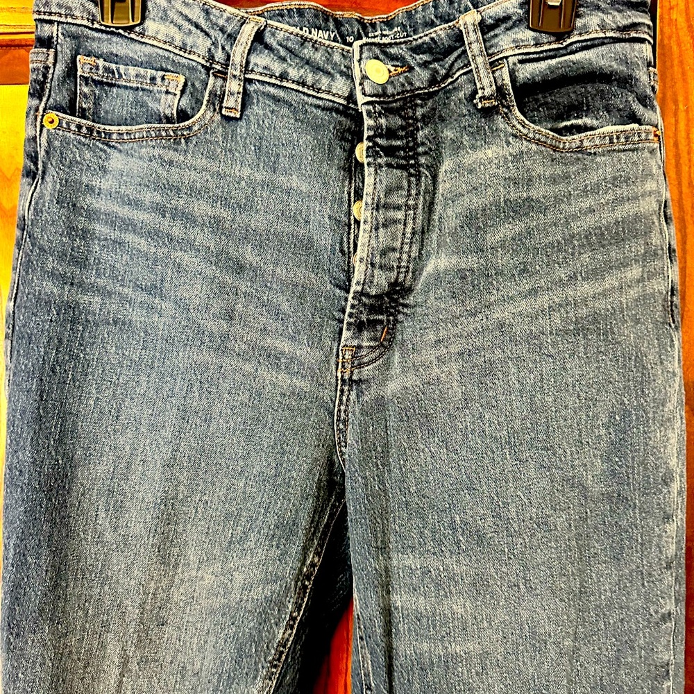 Old Navy Women's Straight Leg Blue Jeans